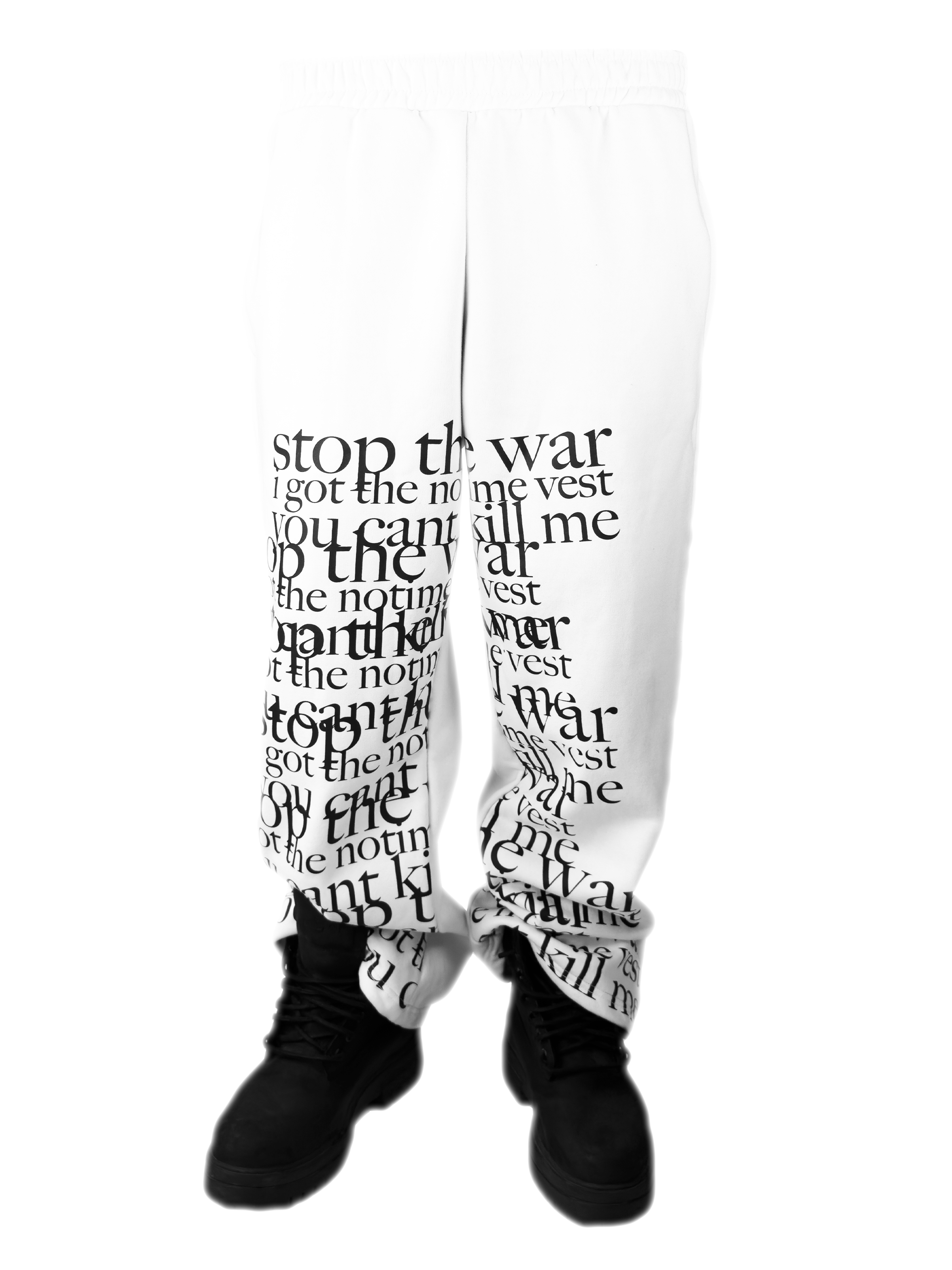 STOP THE WAR SWEATPANTS