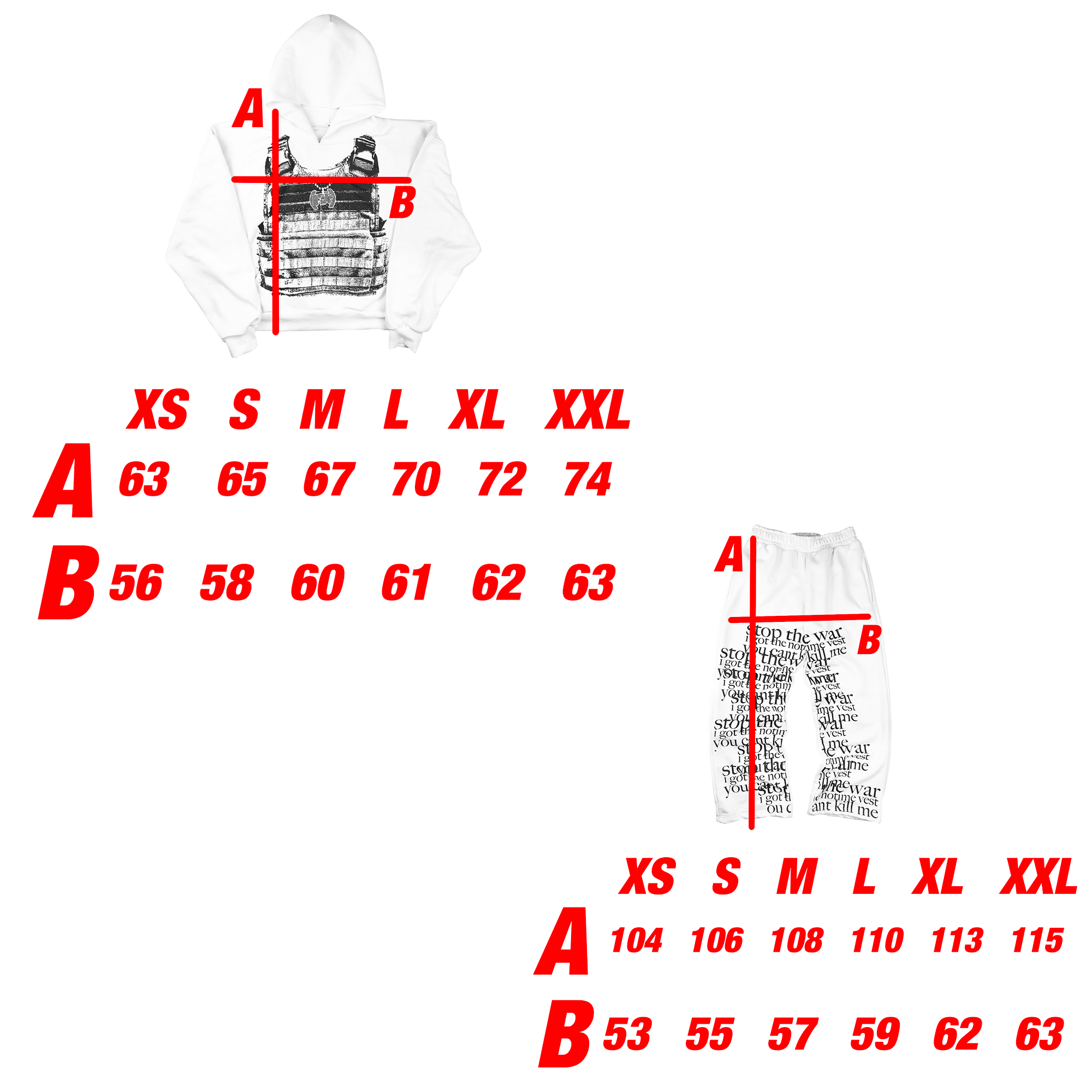 Sizing Chart