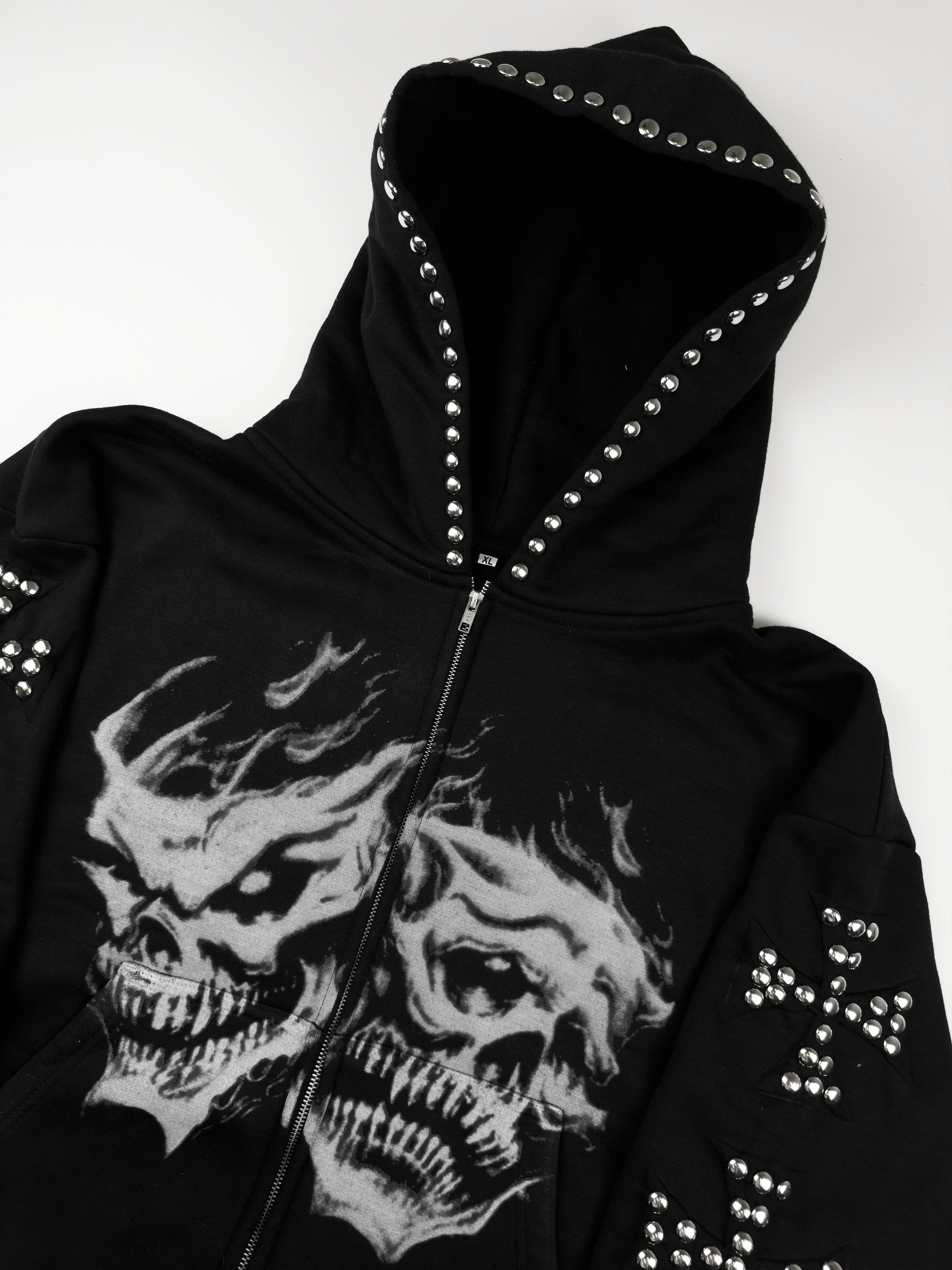 Midnight Ghost Zip Up Hoodie