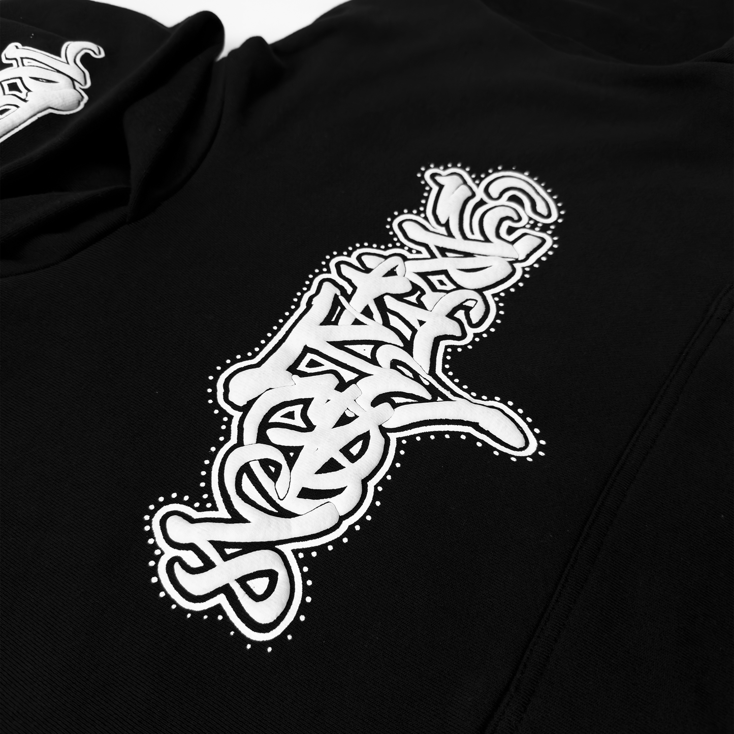 BLACK PUFF NTM HOODIE