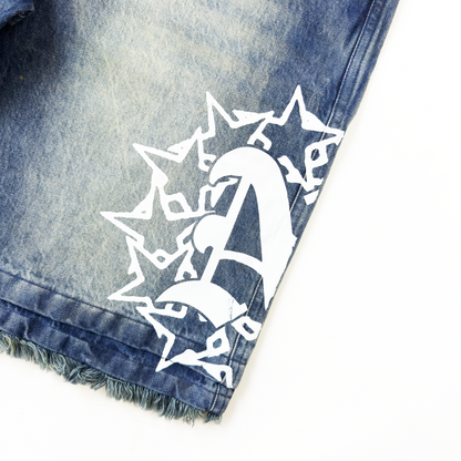 BLUE DENIM STARZ JORTS