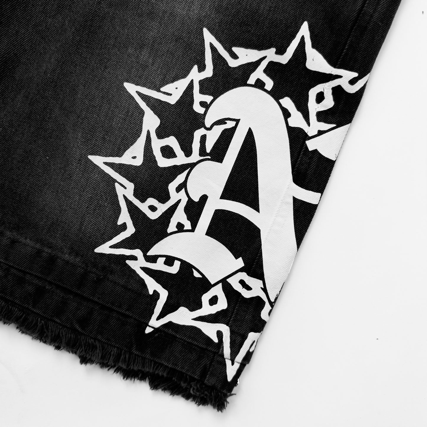 BLACK DENIM STARZ JORTS