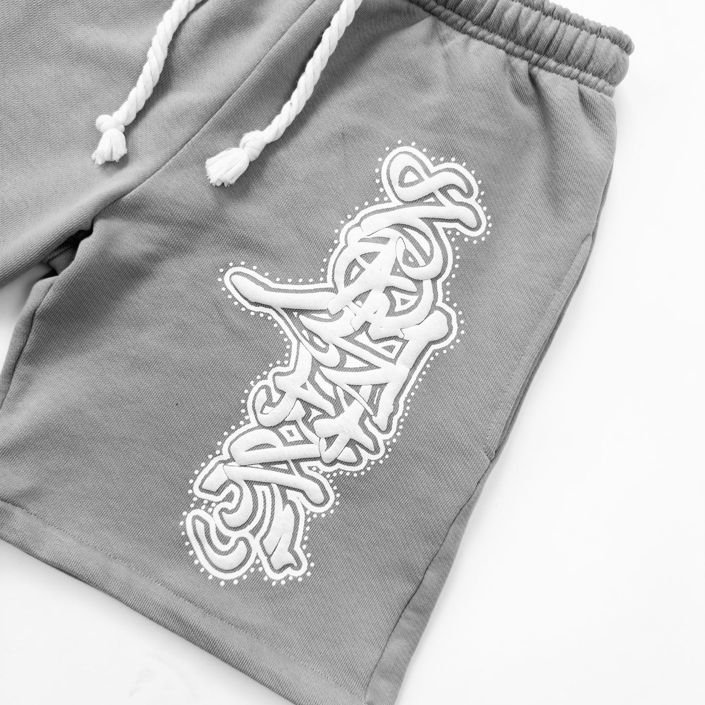 GREY PUFF NTM SHORTS