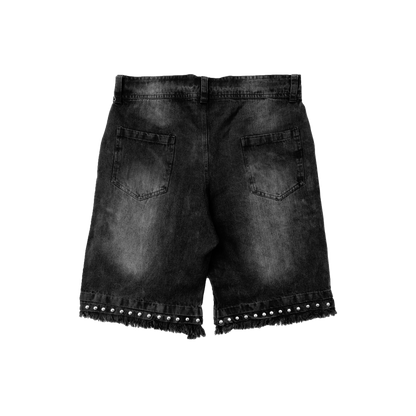 BLACK DENIM STARZ JORTS