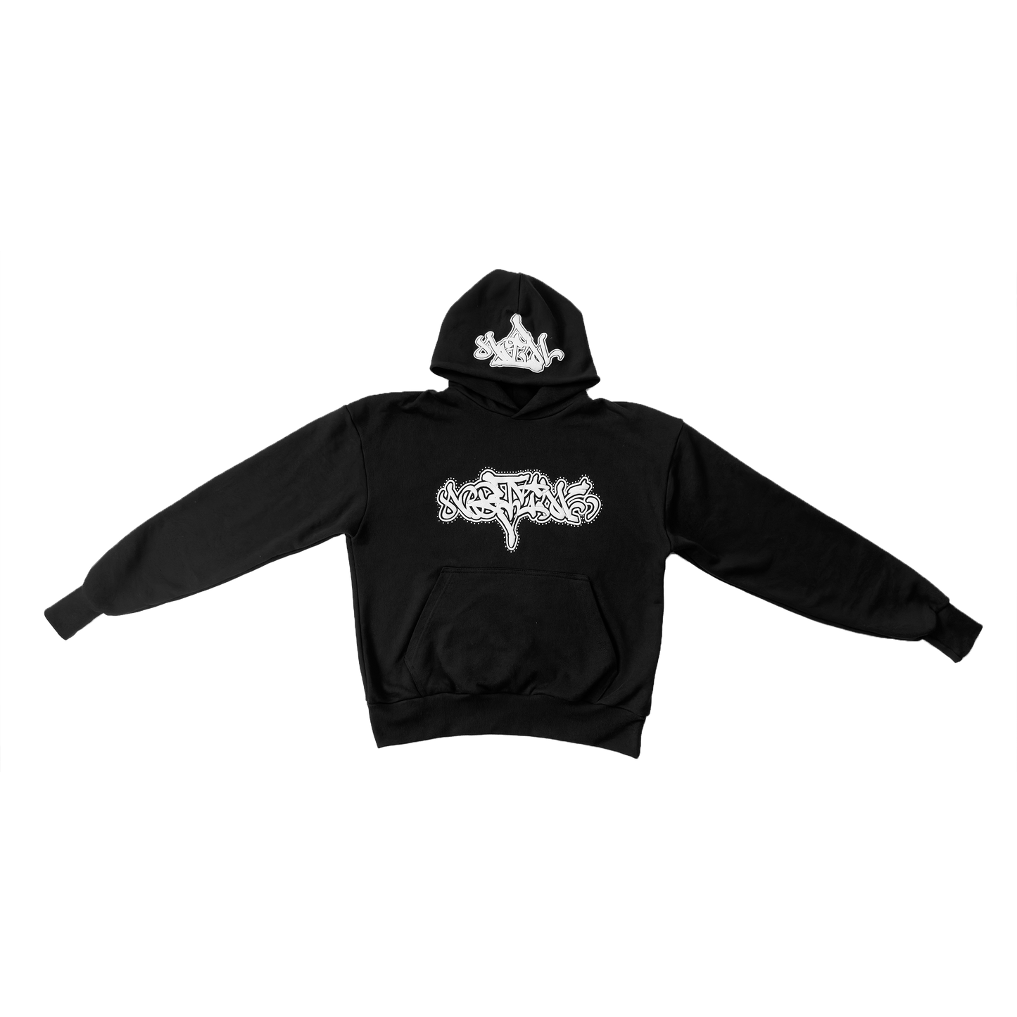 BLACK PUFF NTM HOODIE