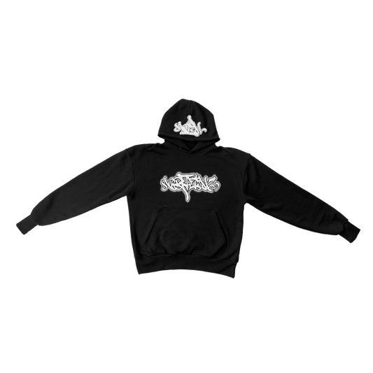 BLACK PUFF NTM HOODIE