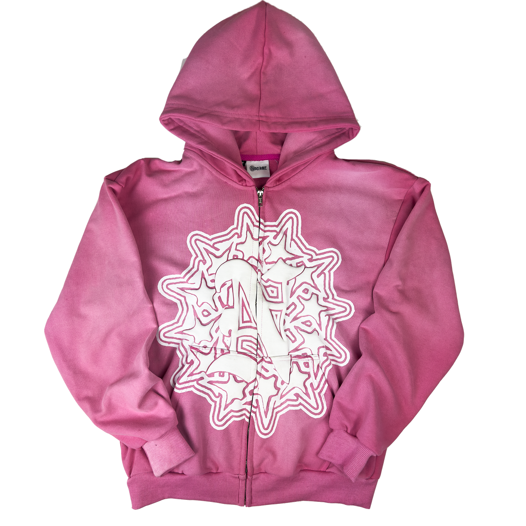 CANDY PINK ZIP HOODIE