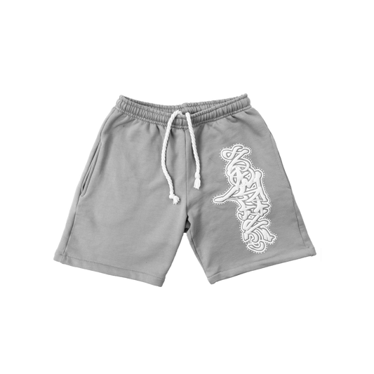 GREY PUFF NTM SHORTS