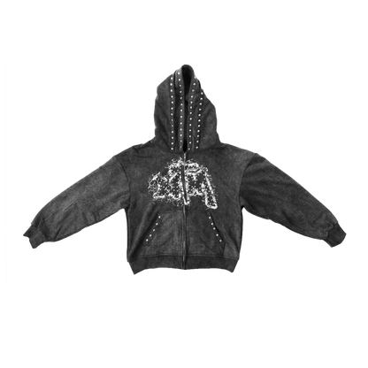 WASHED SCRIPT HOODIE