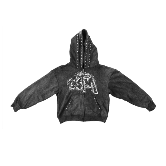 WASHED SCRIPT HOODIE