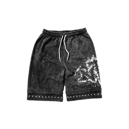 WASHED SCRIPT SHORTS