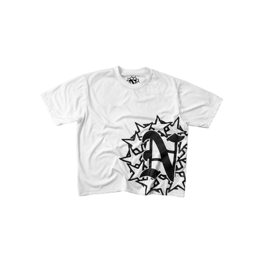 WHITE STARZ TEE